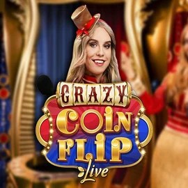 Crazy Coin Flip logo by Evolution at Celsius Casino