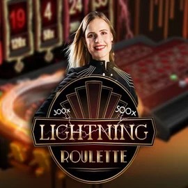 Official Live Casino logo: Lightning Roulette by Evolution at Celsius Casino