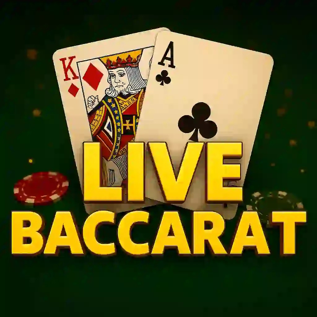 Official Live Casino logo: Live Baccarat by Evolution at Celsius Casino